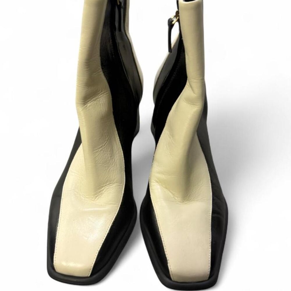 Gianni-bini Women's Black and White Boots - Picture 2 of 6